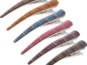 Sectioning Clip, Ethnic Design, Assorted Patterns, Single