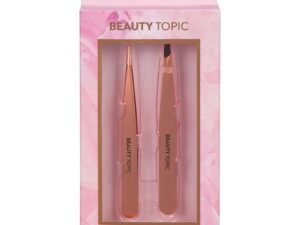 Beauty Topic Rose Gold Tweezer Set, 2 Pieces