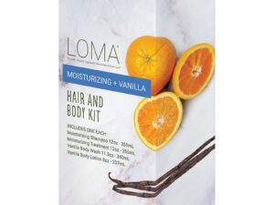 LOMA Moisturizing + Vanilla Hair & Body Kit, 4 Pieces