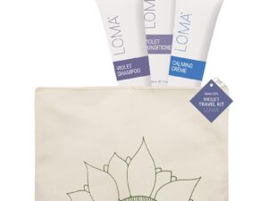 LOMA Violet Trio Travel Kit with Cosmetic Bag