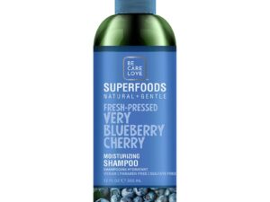 Be Care Love SuperFoods Natural & Gentle Fresh-Pressed Very Blueberry Cherry Moisturizing Shampoo, 355ml