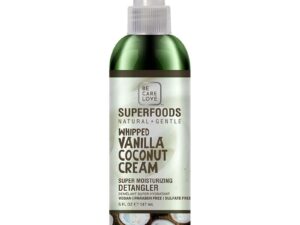 Be Care Love SuperFoods Natural & Gentle Whipped Vanilla Coconut Cream Super Moisturizing Detangler, 147ml