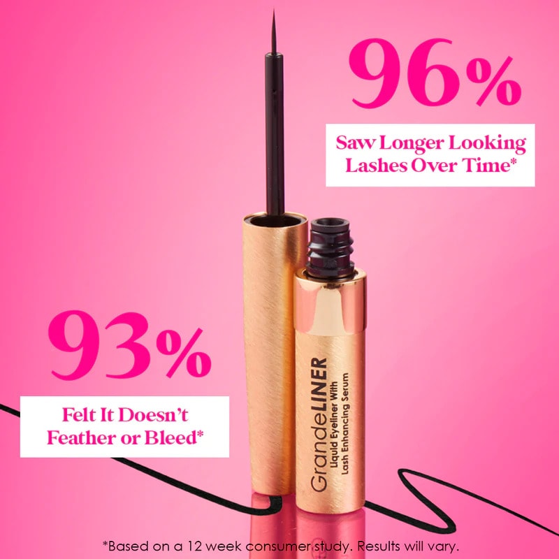 GrandeLINER Liquid Eyeliner with Lash Enhancing Serum, 1.5ml - Image 5