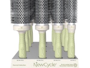 Olivia Garden NewCycle Thermal Recycled Plastic Brush Display: 16 Brushes & Stand