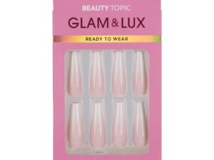 Beauty Topic Glam & Lux Long Coffin Pink Ombre Nail Set, 24/Pack