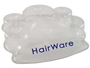 Hairware Plastic Clear 6 Piece Brush Stand