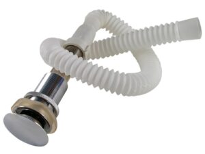 Waste with Pop-Up Lid with Waste Connector for SWH, Chrome