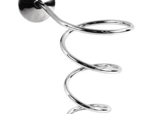 Dryer Holder Wall Mountable Spiral with Screw Cover, Chrome