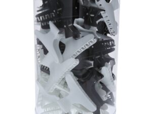 Butterfly Jaw Clips Tubs, Black & White, 72/Tub