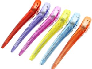 Sectioning Clips, Assorted Colours with Teeth, 10.2cm, 6/Pack