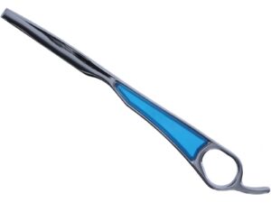 Feather Styling Type Razor, Chrome & Blue Handle