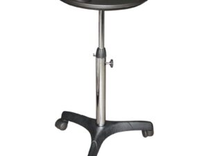 Trolley Tray for Tint Colourist on Wheels, Height-Adjustable, Black