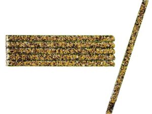 Bridal Hair Pins with Decoration, Black & Gold, 6/Pack