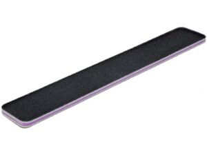 Nail File Flowery Black Square, 17.8 x 2.8cm