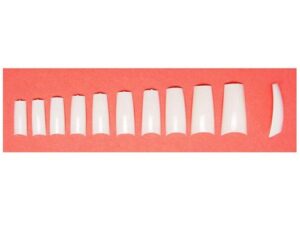 Sina French White Nail Tips, 10 Sizes, 100/Pack