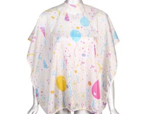 Kids Cape White with Balloons, Hook & Loop