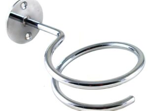 Dryer Holder Wall Mountable for Dryer Fitted with Nozzle, Silver