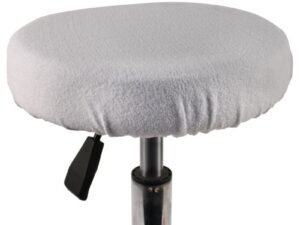 Stool Cover Towelling, White