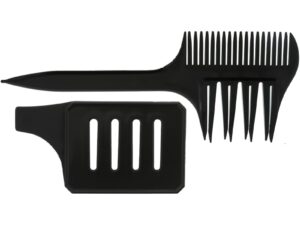Highlighting Comb for Streaks, 2 Parts, Black