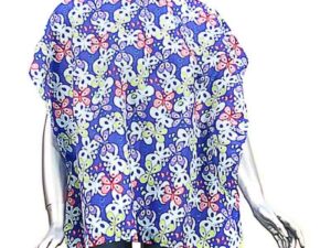 Kids Cape Blue with Butterflies, Hook & Loop