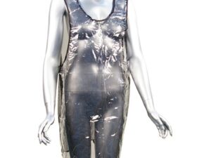 Apron Transparent with Black Mesh Overlay