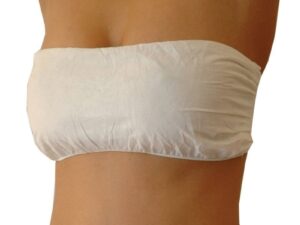 Disposable Ladies Bra Hook & Loop, White, 6/Pack