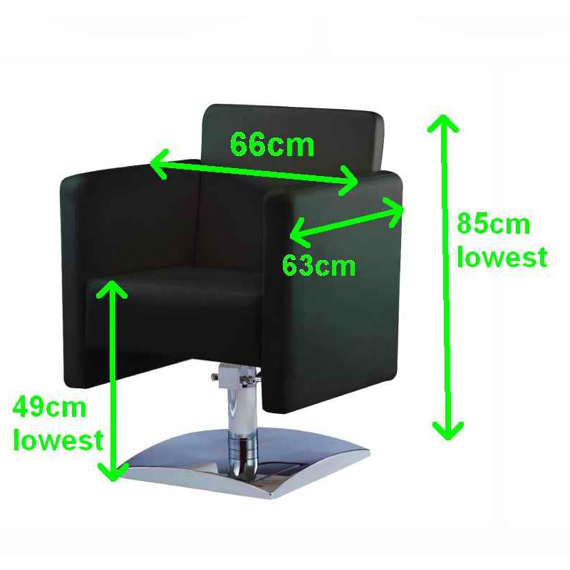 Chair Styling Cubic B48, with Hydraulic Base, White - Image 2