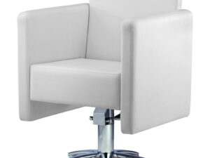 Chair Styling Cubic B48, with Hydraulic Base, White