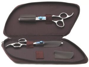 Olivia Garden Xtreme Offset Shear Collection: Scissor, Thinner & Case