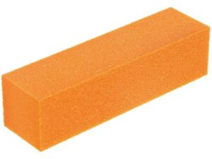Nail Buffer Orange Glitter
