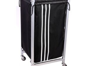 Washing Basket Bin Trolley with Detachable Laundry Bag