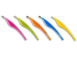 Credo Solingen Pop Art Assorted Colours Tweezer – Dragonfly Slant, 9cm
