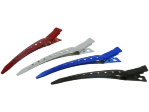 Sectioning Clips, Duckbill, Rubberised, Assorted Colours, 8.5cm, 12/Pack