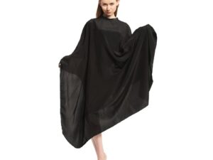 Salon Cape Black, Hook & Loop
