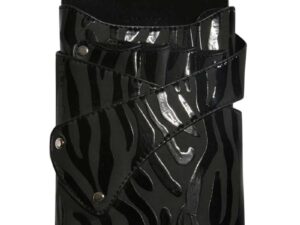 Scissor Pouch Black & Brown Zebra, Empty