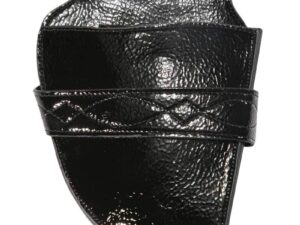 Scissor Pouch Black Shiny, Empty