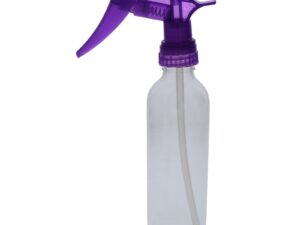 Spray Water Bottle Clear with Coloured Nozzle, 270ml