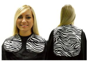 Cutting Collar Black & White Zebra Stripes, Long