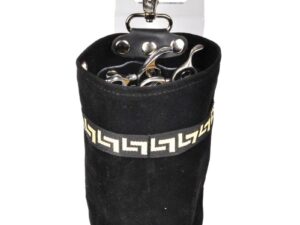 Scissor Bag Round with Belt Clip, Black, Empty