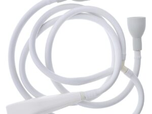 Diane Flexible Shampoo Spray Hose, 2 Separate Taps, White