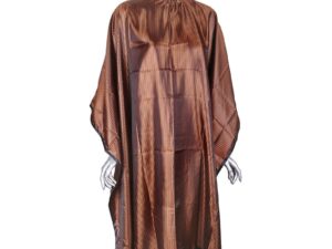 Barber Cape Brown Pinstripes, Elasticated Hook