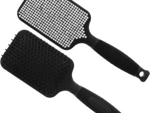 Paddle Brush with Diamante, Black