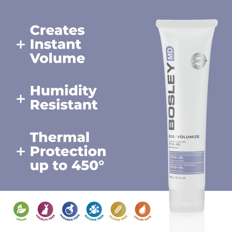Bosley Volumize & Thickening Styling Gel, 150ml - Image 2