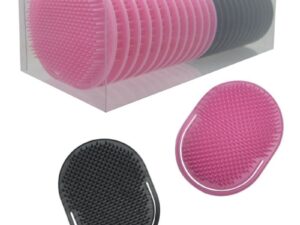 Shampoo Massage Brush, Pink & Black, 24 Pieces