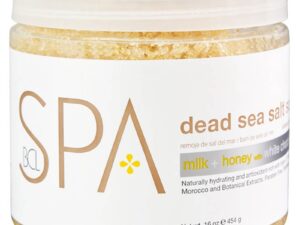 BCL Spa Milk & Honey with White Chocolate Dead Sea Salt Soak, 454g