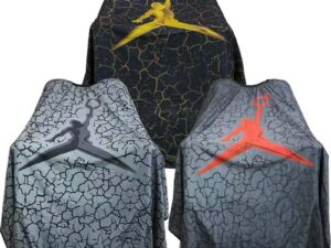 Barber Cape Basketball & Cracks Design, Studs