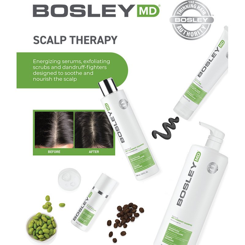 Bosley Scalp Therapy Rejuvenating Scalp Scrub with Bamboo Charcoal, 150ml - Image 4