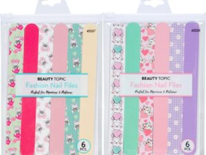 Beauty Topic Fashion Nail Files, 6/Pack