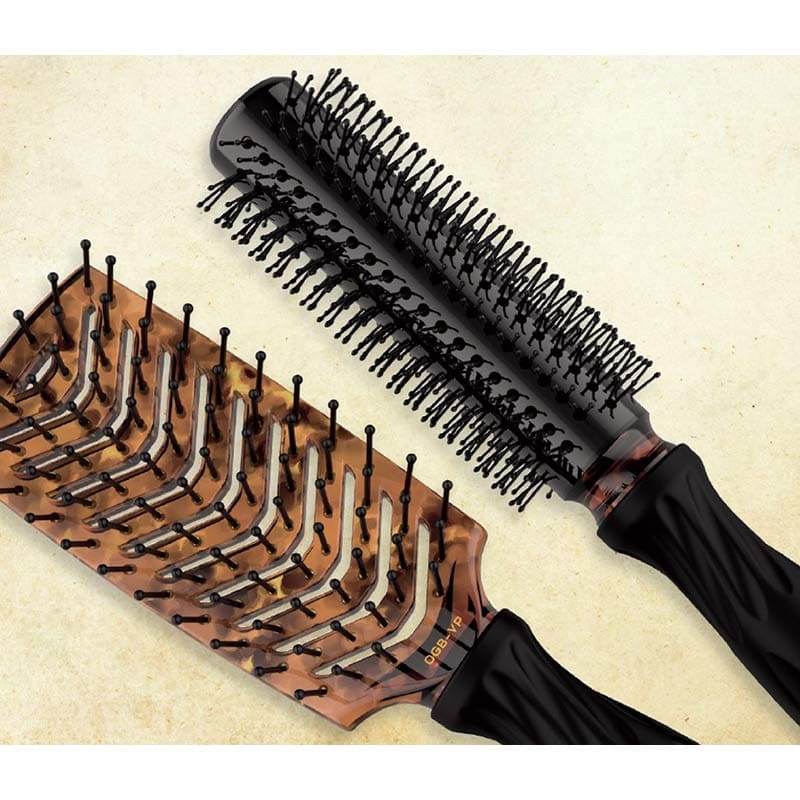 Olivia Garden OG Barber Brush Display: 12 Brushes & Stand - Image 2
