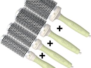 Olivia Garden NewCycle Thermal Recycled Plastic Brush Set: 4 Brushes
